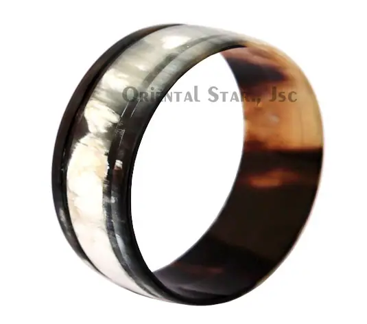 Horn Bangle Bracelet HD00010, handmade buffalo horn jewelry