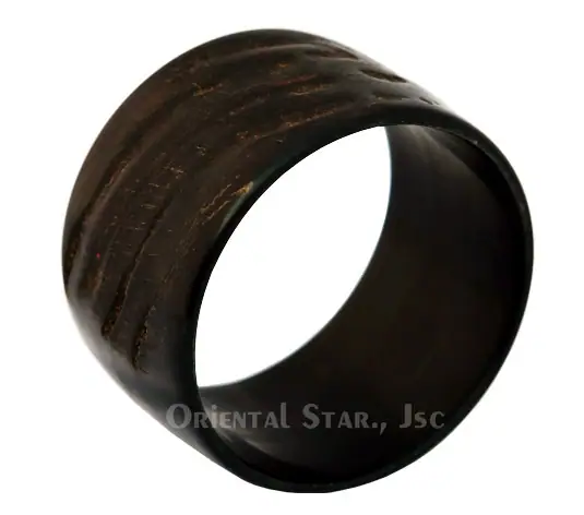 Black Horn Bangle Bracelet HD00012, handmade buffalo horn jewelry