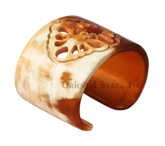Horn Cuff Bracelet HD00015, handmade buffalo horn jewelry
