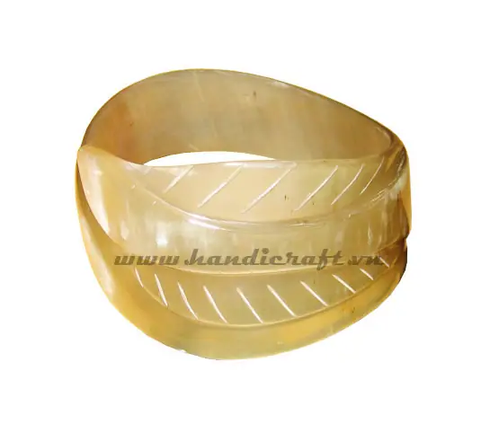 Horn Bangle Bracelet HD00021, handmade buffalo horn jewelry