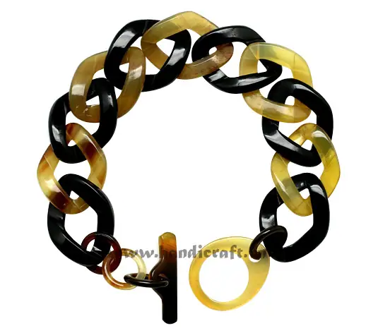 Horn Circle Bangle Bracelet HD00066, handmade buffalo horn jewelry