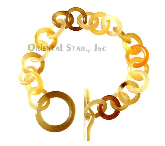 Horn Circle Bangle Bracelet HD00079, handmade buffalo horn jewelry