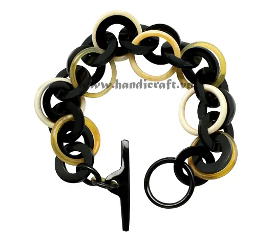 Horn Circle Bangle Bracelet HD00080, handmade buffalo horn jewelry