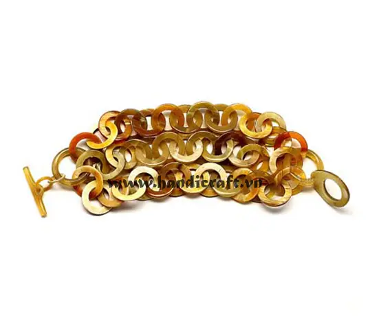 Horn Circle Bangle Bracelet HD00084, handmade buffalo horn jewelry