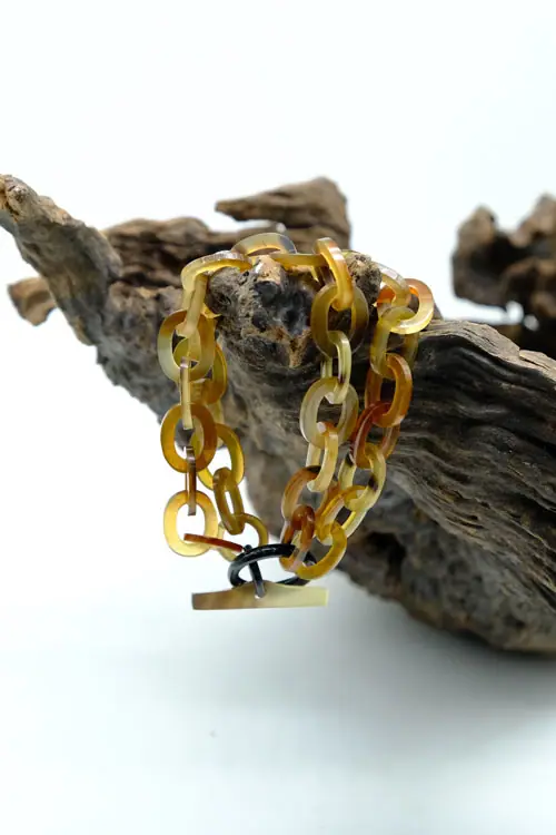 Horn Circle Bangle Bracelet HD00086, handmade buffalo horn jewelry