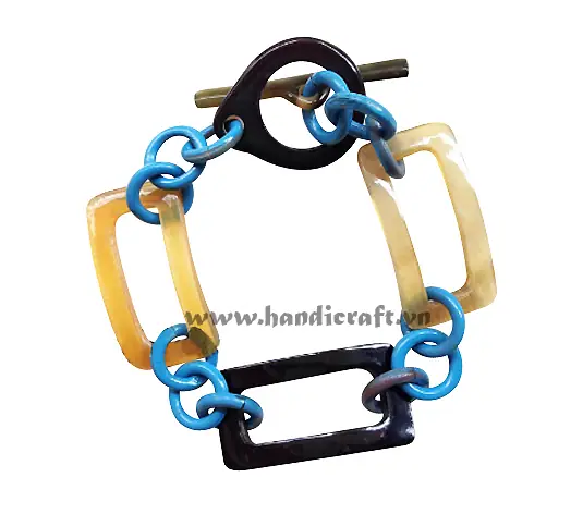 Horn & Lacquer Bangle Bracelet HD00088, handmade buffalo horn jewelry