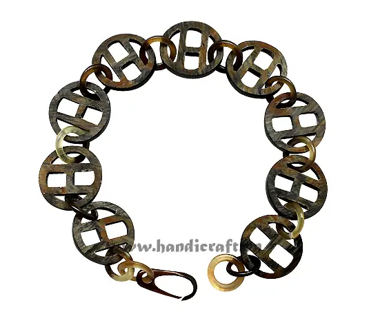 Horn Circle Bangle Bracelet HD00092, handmade buffalo horn jewelry