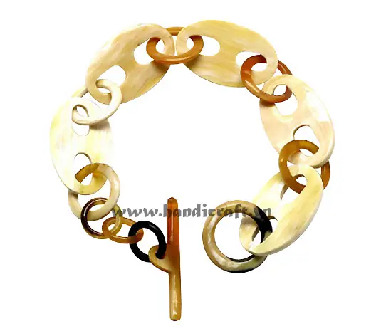 Horn Circle Bangle Bracelet HD00102, handmade buffalo horn jewelry