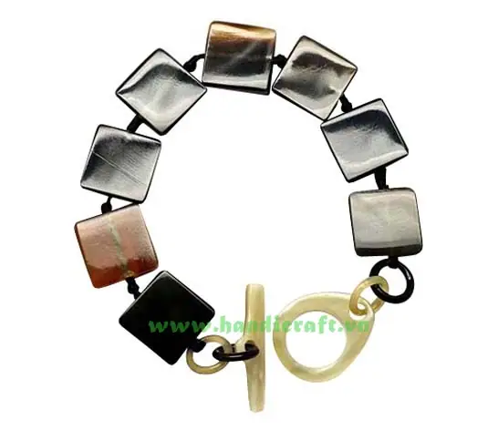 Horn Circle Bangle Bracelet HD00107, handmade buffalo horn jewelry