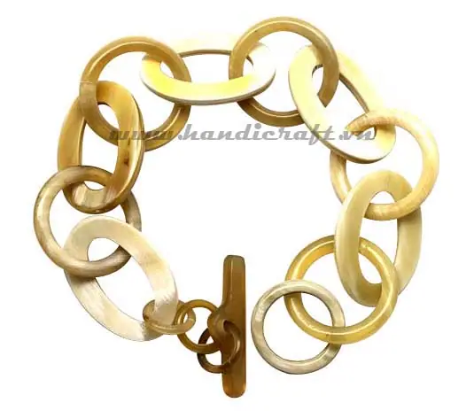 Horn Circle Bangle Bracelet HD00124, handmade buffalo horn jewelry