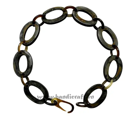 Horn Circle Bangle Bracelet HD00126, handmade buffalo horn jewelry
