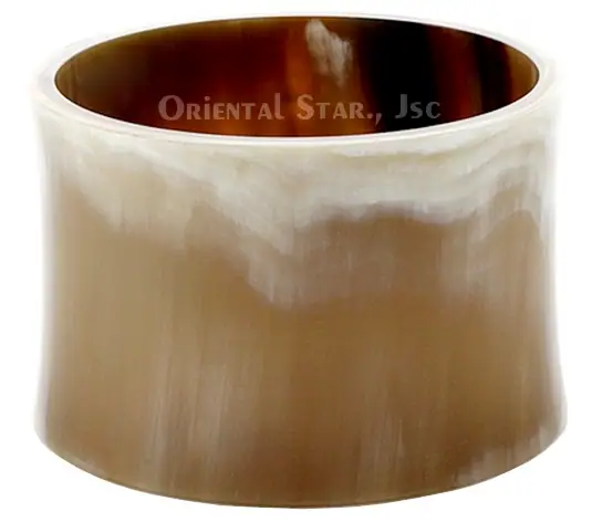 Brown Horn Bangle Bracelet HD00140, handmade buffalo horn jewelry