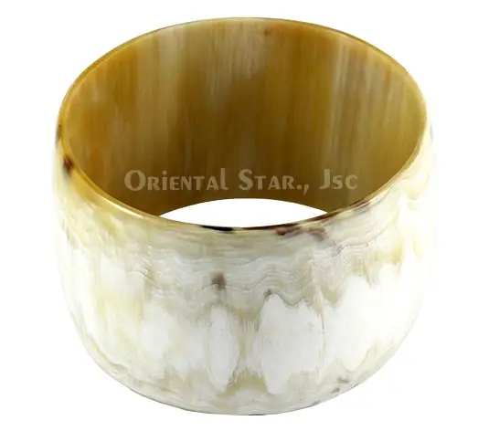 Brown Horn Bangle Bracelet HD00143, handmade buffalo horn jewelry