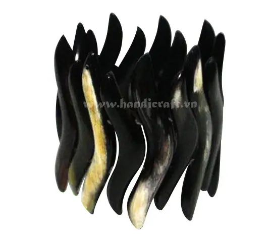 Dark Horn Bangle Bracelet HD00160, handmade buffalo horn jewelry