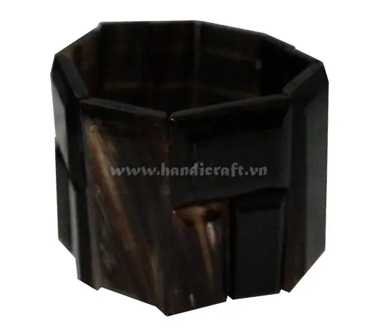 Black Horn Bangle Bracelet HD00165, handmade buffalo horn jewelry