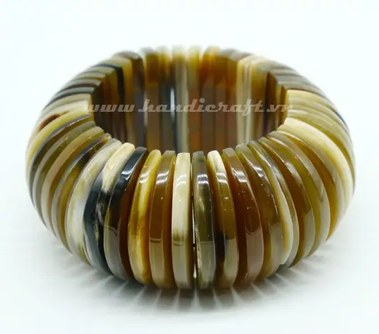 Brown Horn Bangle Bracelet HD00173, handmade buffalo horn jewelry