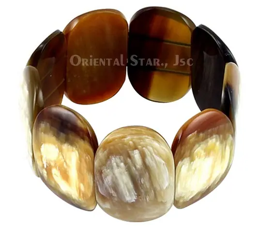 Brown Horn Bangle Bracelet HD00177, handmade buffalo horn jewelry