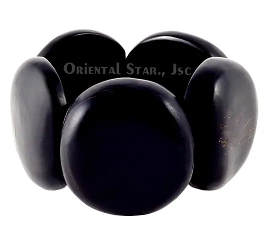 Black Horn Bangle Bracelet HD00186, handmade buffalo horn jewelry
