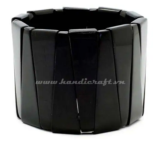Black Horn Bangle Bracelet HD00188, handmade buffalo horn jewelry