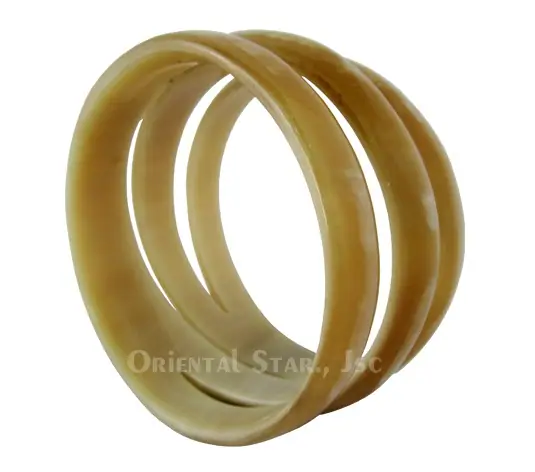 Natural Carved Horn Bangle Bracelet HD00191, handmade buffalo horn jewelry