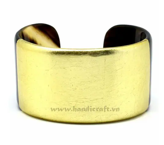 Horn & Lacquer Cuff Bracelet HD00209, handmade buffalo horn jewelry