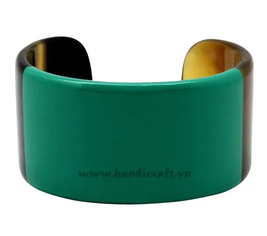 Horn & Lacquer Cuff Bracelet HD00210, handmade buffalo horn jewelry
