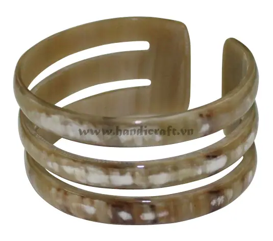 Carved Horn Cuff Bracelet HD00221, handmade buffalo horn jewelry