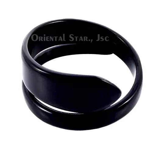 Natural Rolling Horn Bangle Bracelet HD00231, handmade buffalo horn jewelry