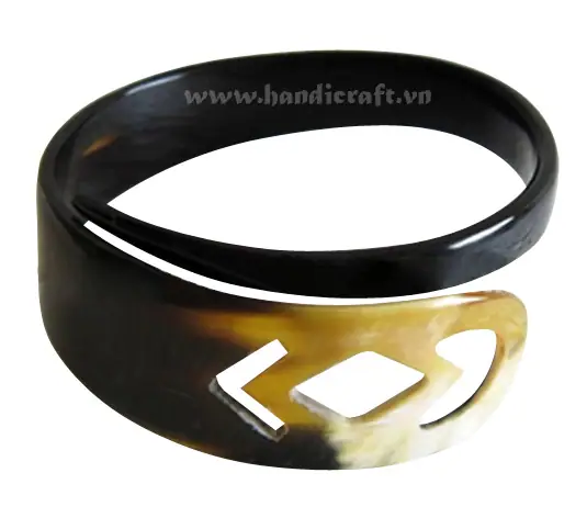 Natural Horn Bangle Bracelet HD00236, handmade buffalo horn jewelry