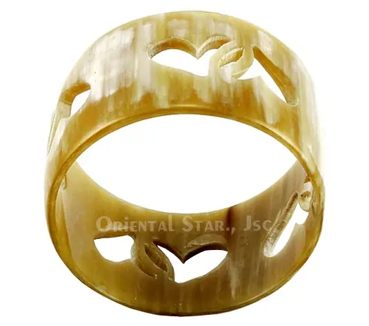 Natural Carved Horn Bangle Bracelet HD00295, handmade buffalo horn jewelry