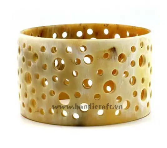 Natural Carved Horn Bangle Bracelet HD00301, handmade buffalo horn jewelry