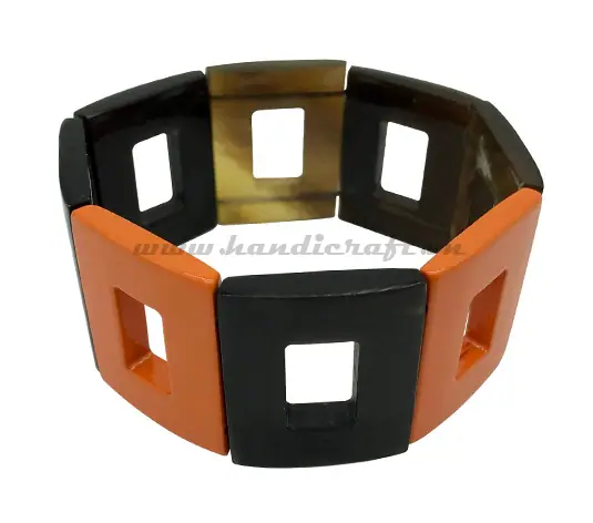 Horn & Bone Bangle Bracelet HD00359, handmade buffalo horn jewelry
