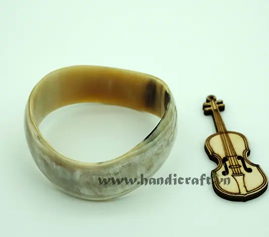 Natural Horn Bangle Bracelet HD00373, handmade buffalo horn jewelry