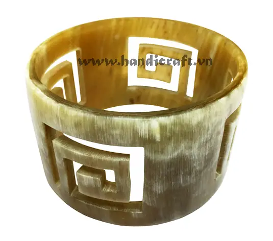 Natural Carved Horn Bangle Bracelet HD00414, handmade buffalo horn jewelry