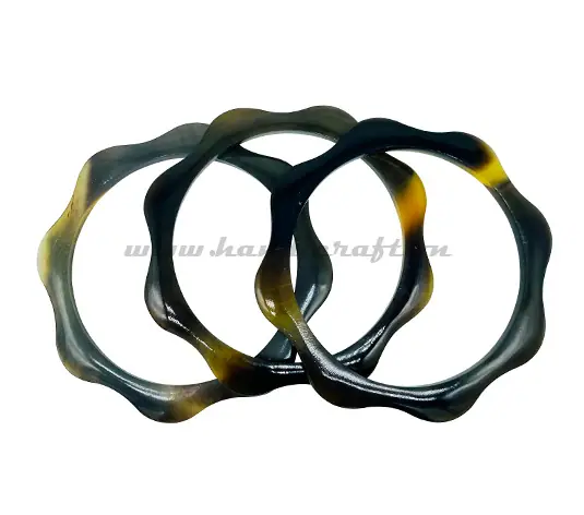 Natural Horn Bangle Bracelet HD00417, handmade buffalo horn jewelry