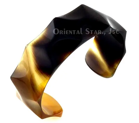 Horn Cuff Bracelet HD00421, handmade buffalo horn jewelry