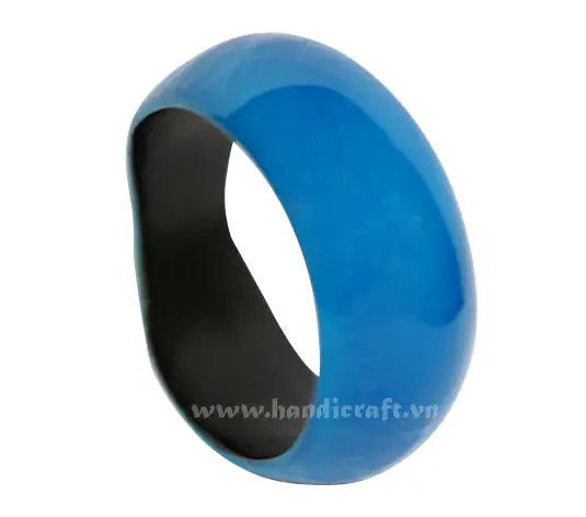 Horn & Lacquer Bangle Bracelet HD00464, handmade buffalo horn jewelry