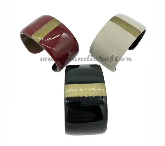 Horn & Lacquer Bracelet HD00532, handmade buffalo horn jewelry