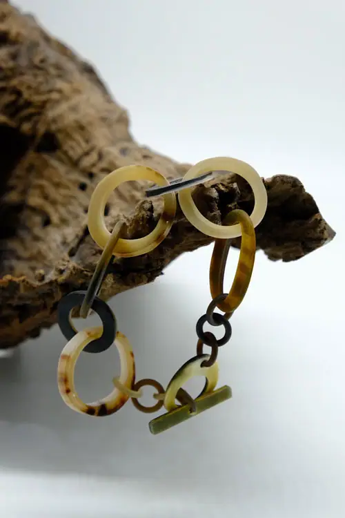 Natural Horn Bracelet HD00540, handmade buffalo horn jewelry