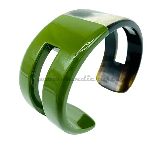 Horn & Lacquer Bracelet HD00549, handmade buffalo horn jewelry