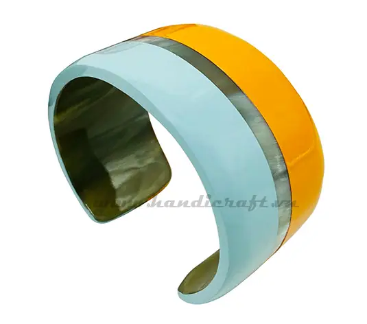 Horn & Lacquer Bracelet HD00553, handmade buffalo horn jewelry