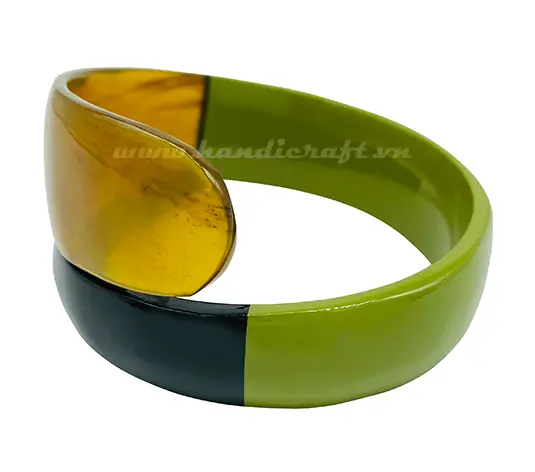 Horn & Lacquer Bracelet HD00554, handmade buffalo horn jewelry