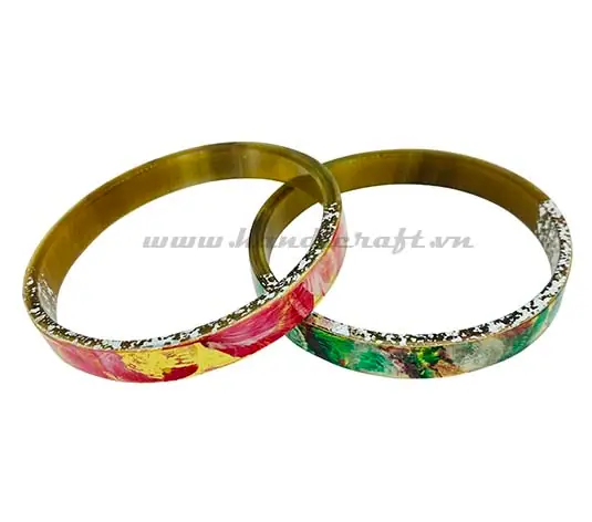 Horn & Lacquer Bracelet HD00565, handmade buffalo horn jewelry