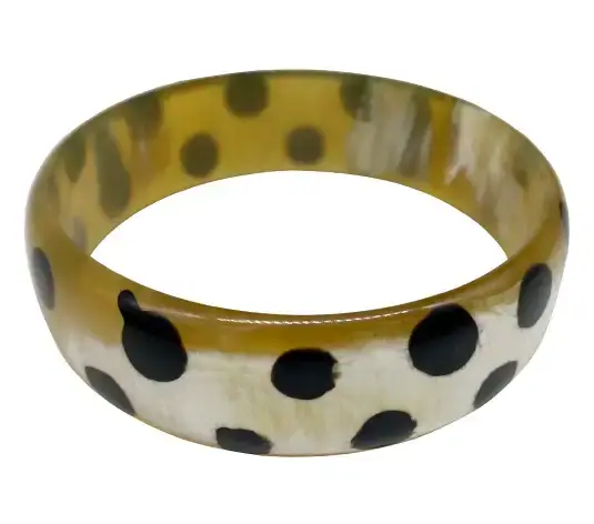 Horn & Lacquer Bracelet HD00574, handmade buffalo horn jewelry