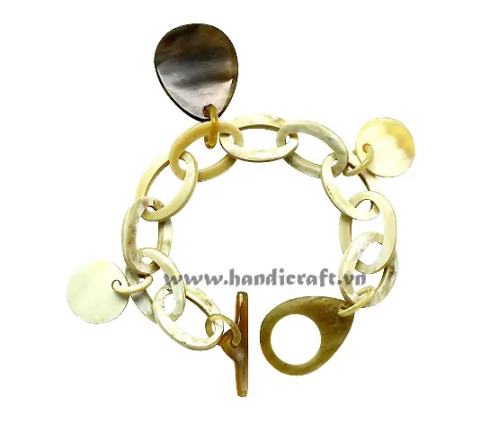 Horn Circle Bangle Bracelet HD0138, handmade buffalo horn jewelry