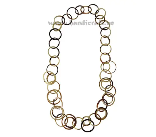 Thin Horn Circles HD10012, handmade buffalo horn jewelry