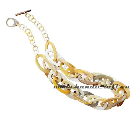 Horn Chains Necklace HD10022, handmade buffalo horn jewelry