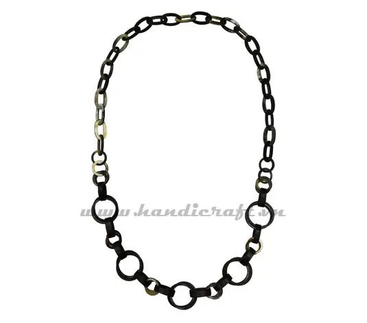 Black Horn Peanut Shaped HD10025, handmade buffalo horn jewelry