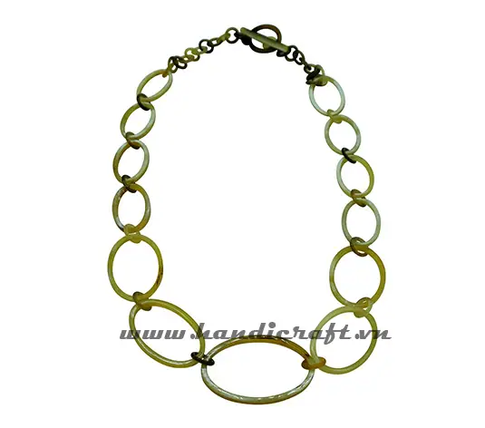 Multi Shaped Horn Links HD10047, handmade buffalo horn jewelry