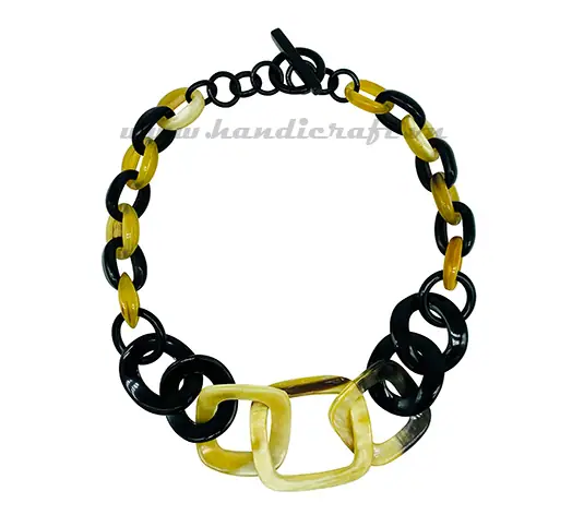 Buffalo Horn Chain Necklace HD10050, handmade buffalo horn jewelry